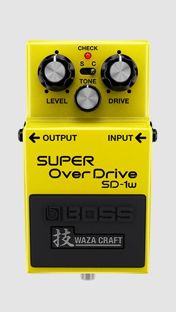 BOSS SD1W Super Overdrive Waza Craft special edition guitar pedal